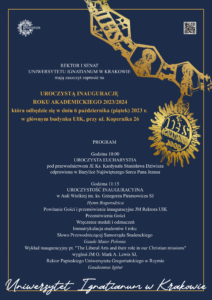 plakat - Inauguracja Roku Akademickiego Zaproszenie